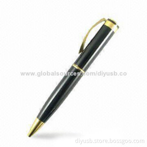 USB Pen Drives with Pen, Metal Case, Laser or Color Printing, Customized Colors Available